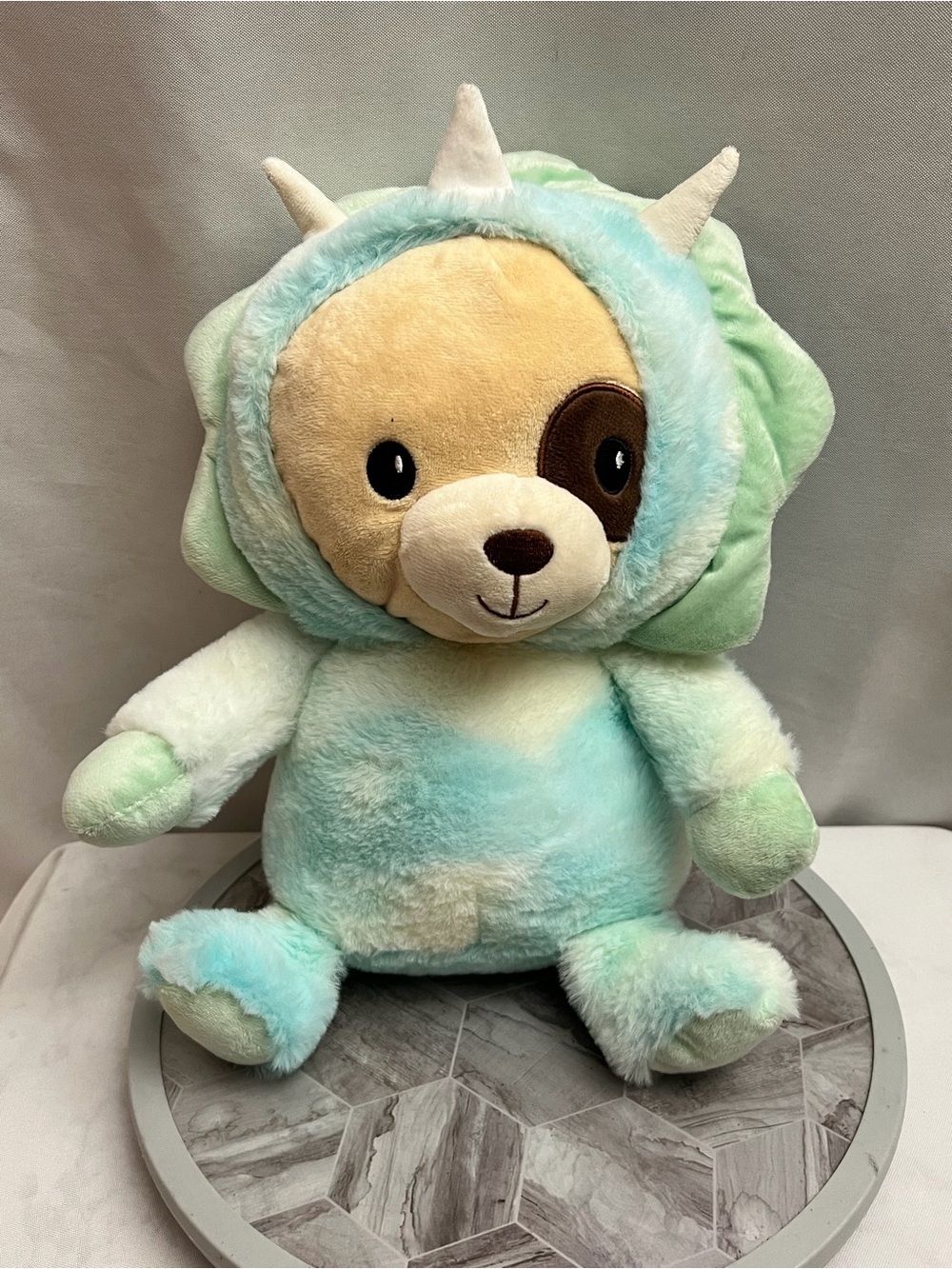 Goffa Puppy Dog in Triceratops Dinosaur Costume Plush 14β